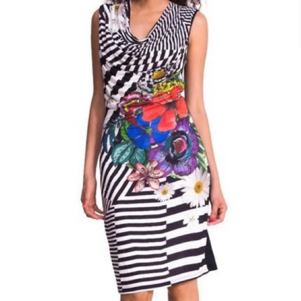 Desigual floral body-con dress